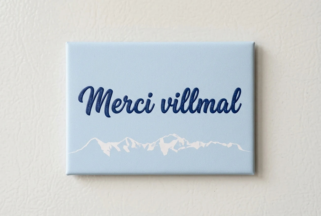Magnet: Merci villmal