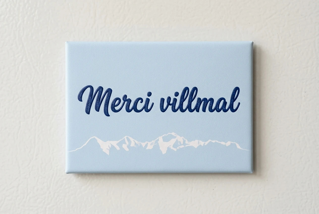 Magnet: Merci villmal