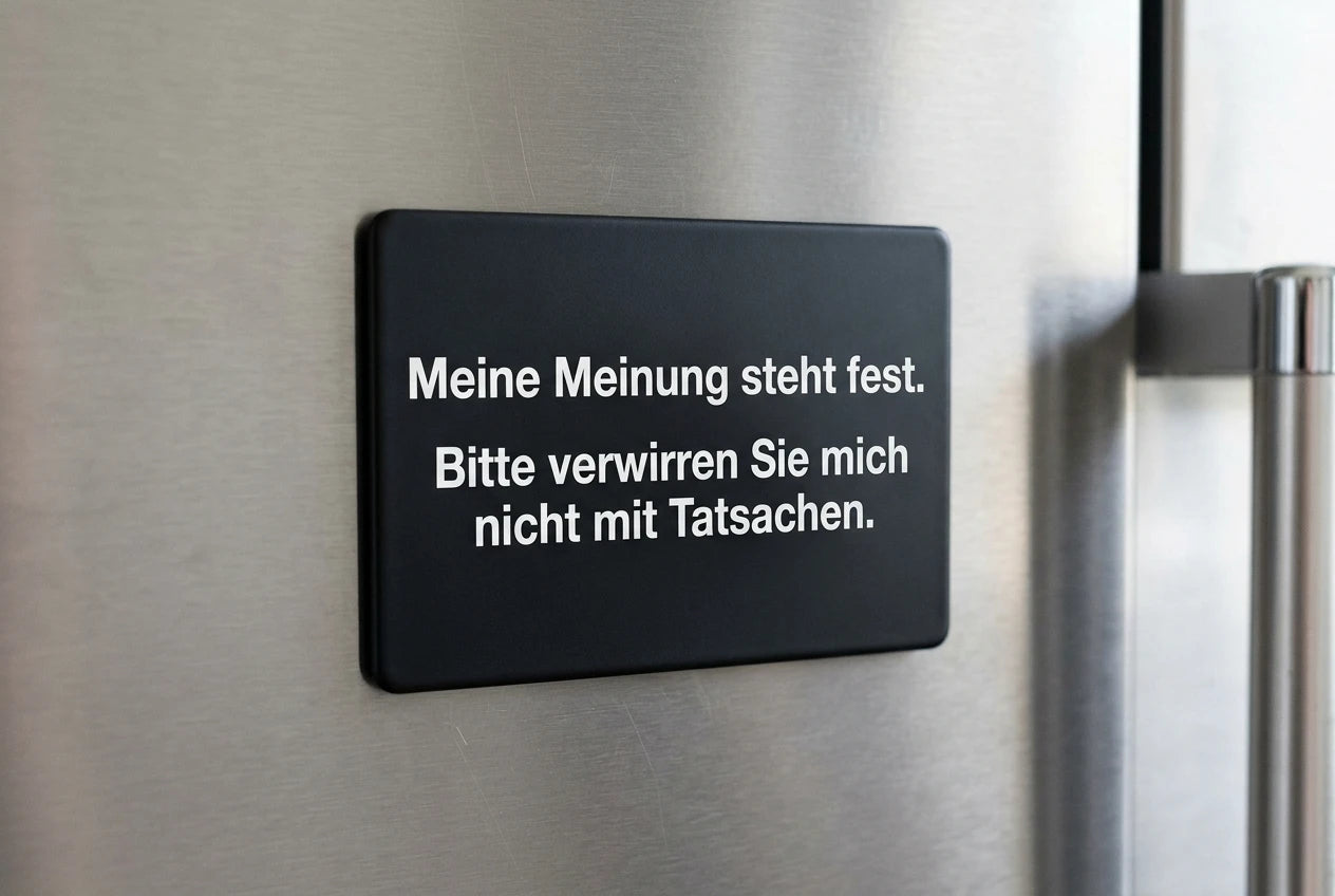 Magnet: Verwirren Sie mich nicht mit Tatsachen
