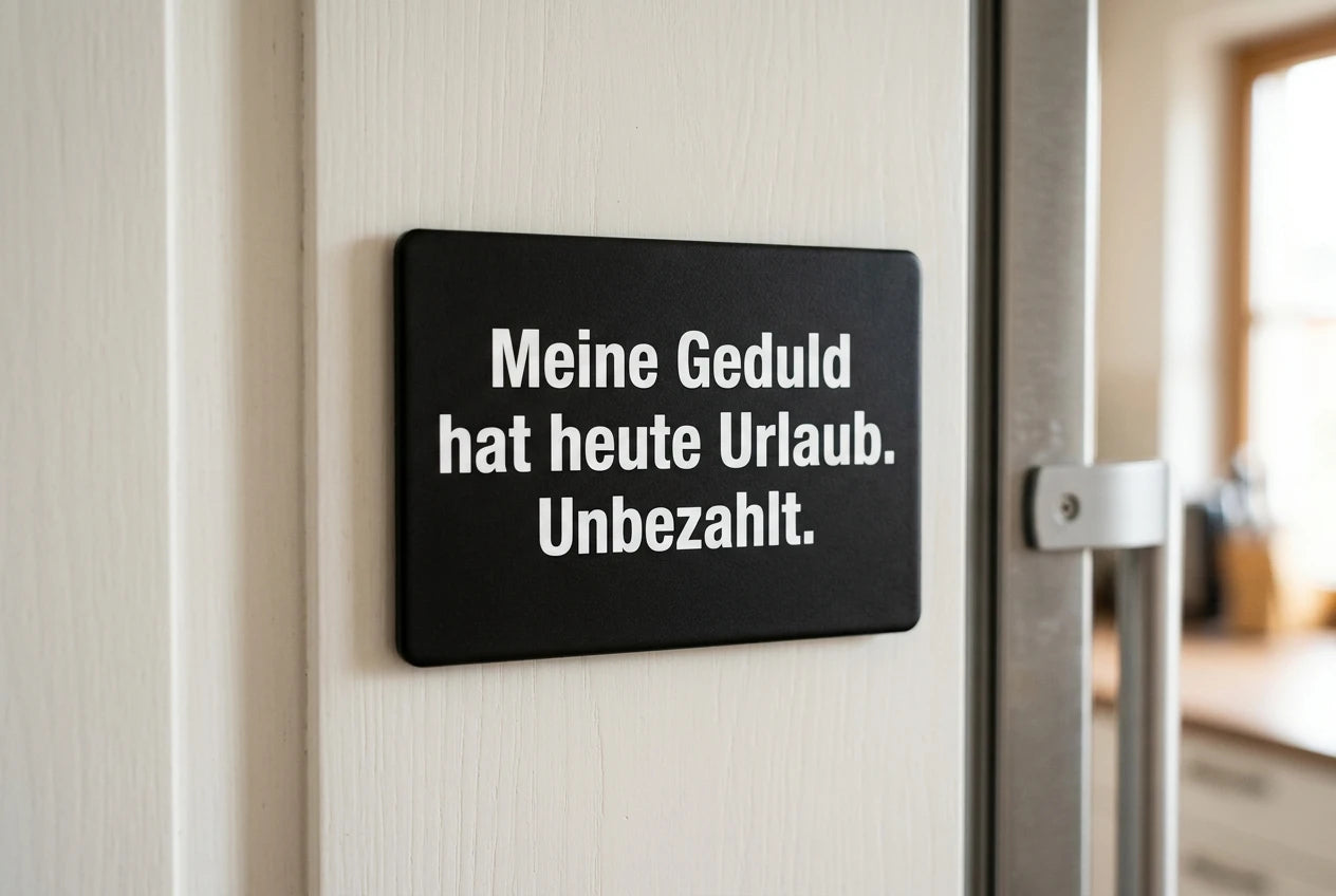 Magnet: Meine Geduld hat heute Urlaub
